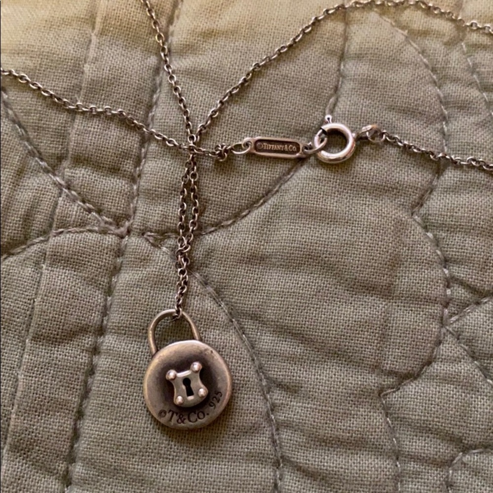 Tiffany & Co 16” necklace and charm